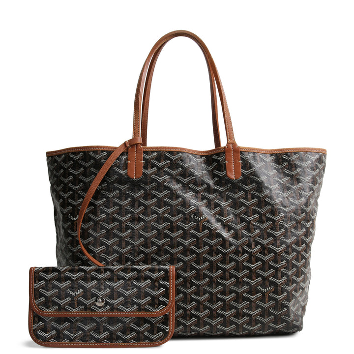 GOYARD Goyardine St. Louis Tote PM w/ Pouch - Black