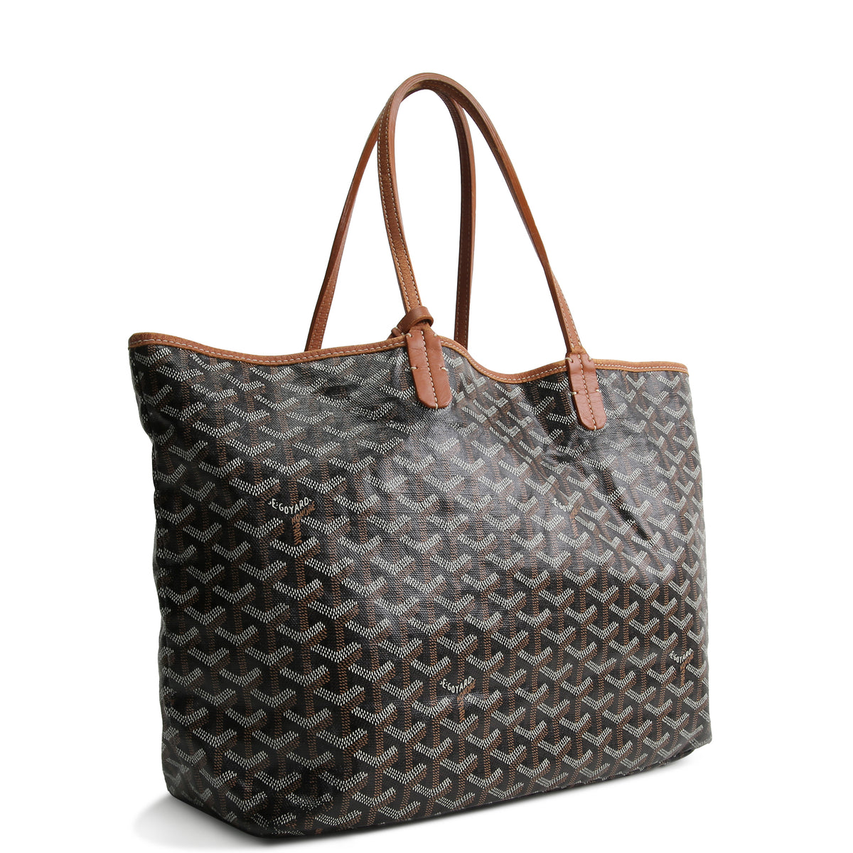 GOYARD Goyardine St. Louis Tote PM w/ Pouch - Black