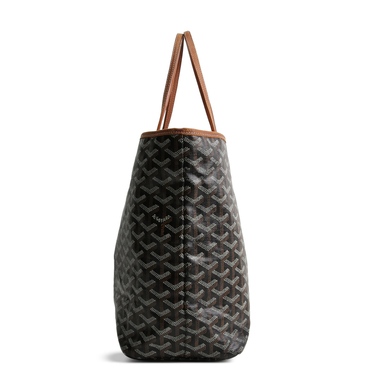 GOYARD Goyardine St. Louis Tote PM w/ Pouch - Black