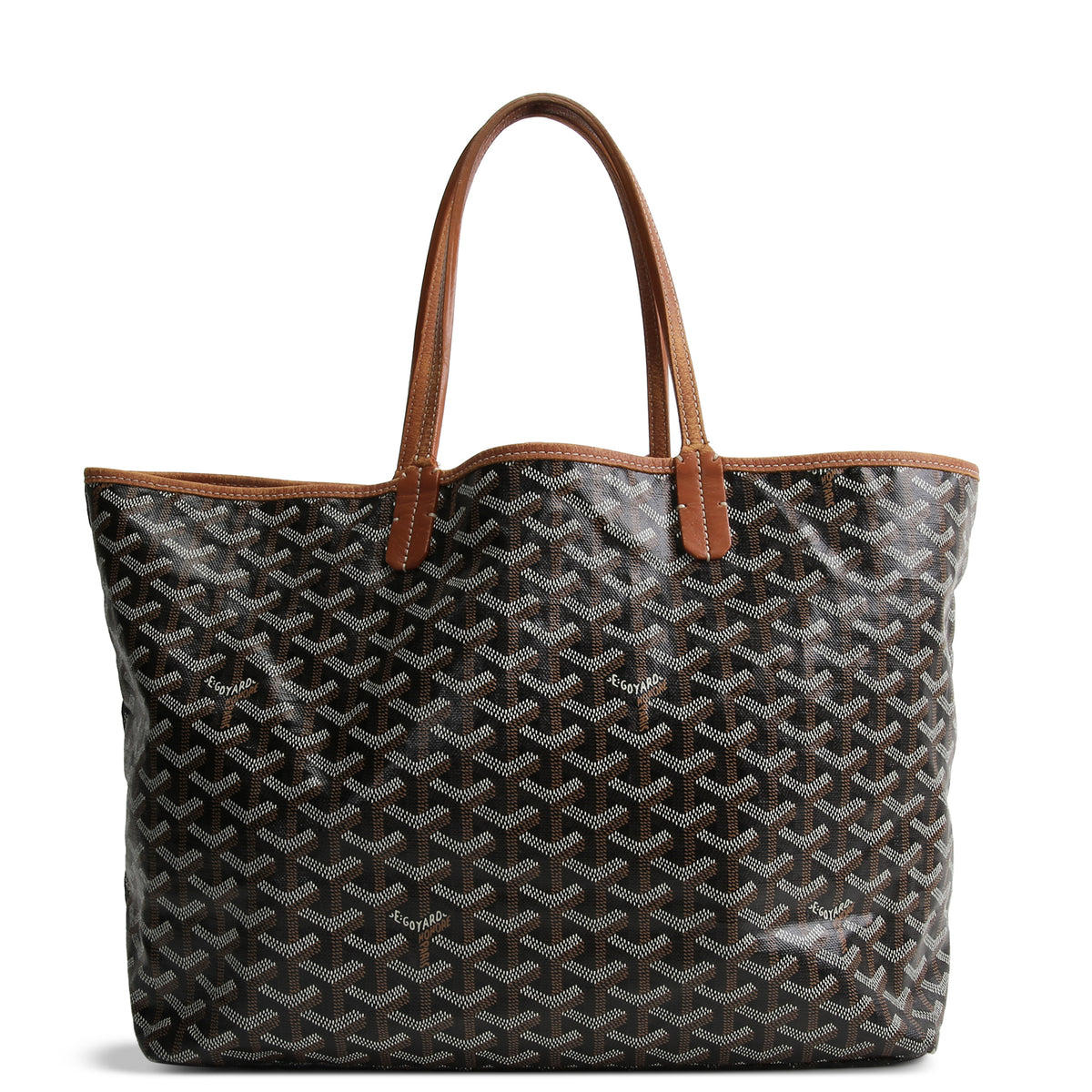 GOYARD Goyardine St. Louis Tote PM w/ Pouch - Black