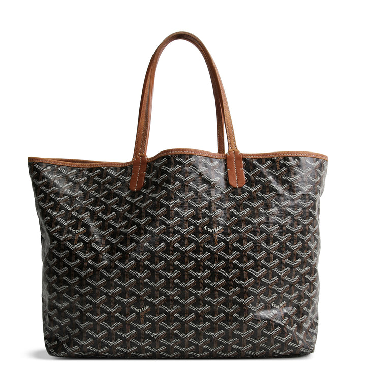 GOYARD Goyardine St. Louis Tote PM w/ Pouch - Black