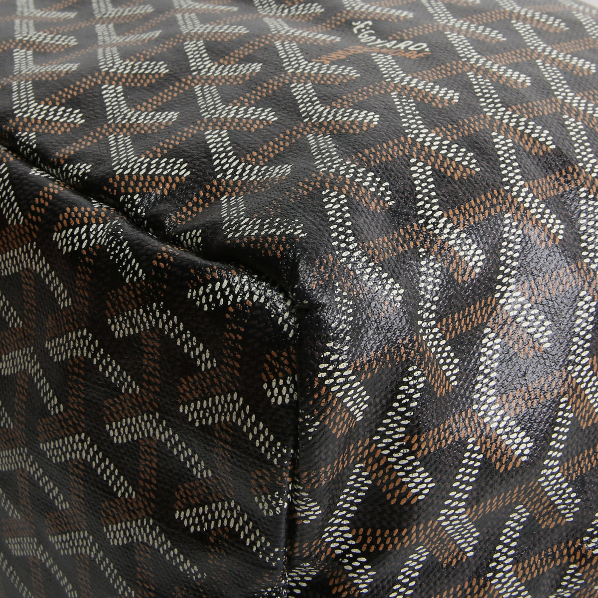 GOYARD Goyardine St. Louis Tote PM w/ Pouch - Black