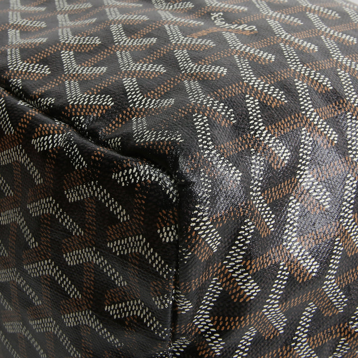 GOYARD Goyardine St. Louis Tote PM w/ Pouch - Black