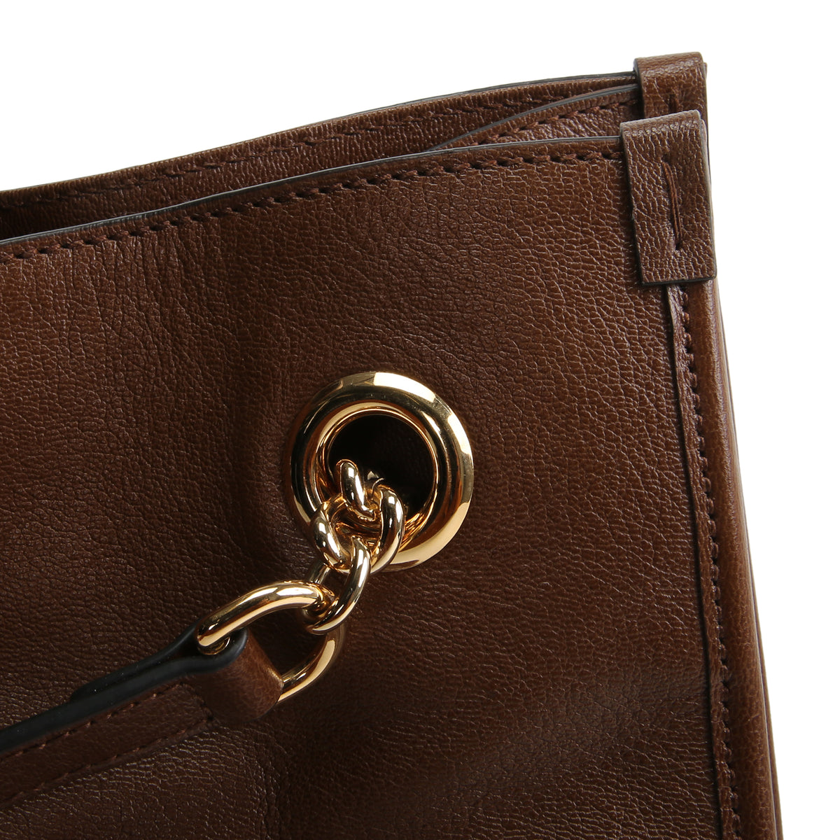 GUCCI Horsebit 1955 Leather Chain Tote