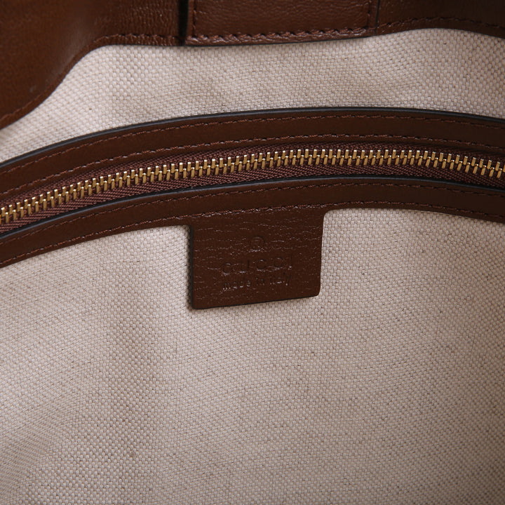 GUCCI Horsebit 1955 Leather Chain Tote