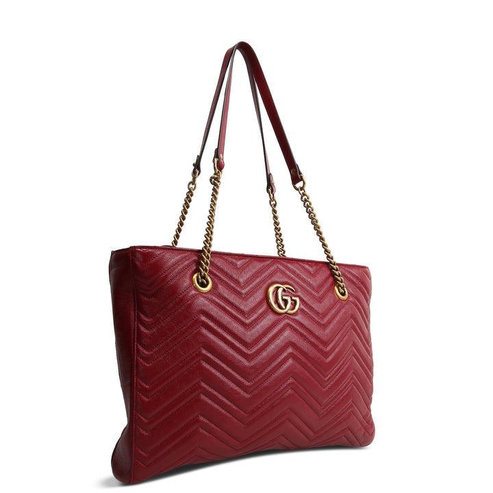 GUCCI GG Marmont Tote - Red