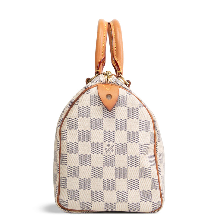 LOUIS VUITTON Damier Azur Speedy 25