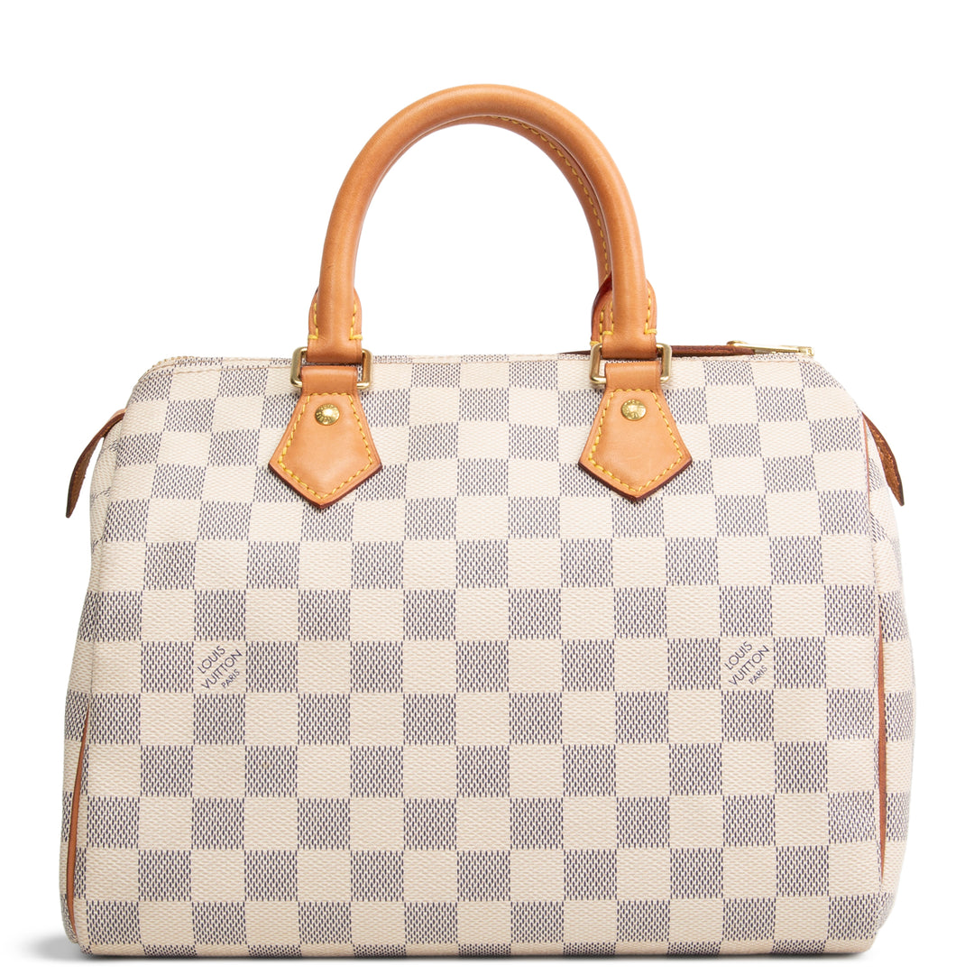 LOUIS VUITTON Damier Azur Speedy 25