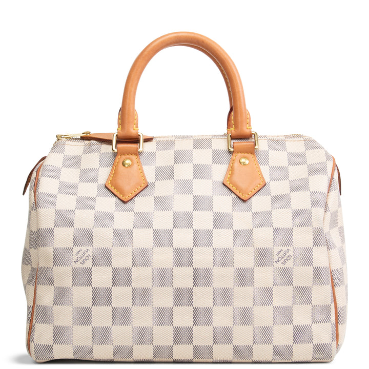 LOUIS VUITTON Damier Azur Speedy 25