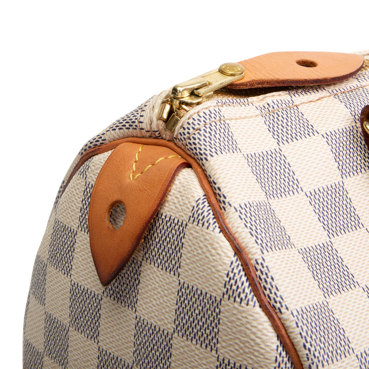 LOUIS VUITTON Damier Azur Speedy 25