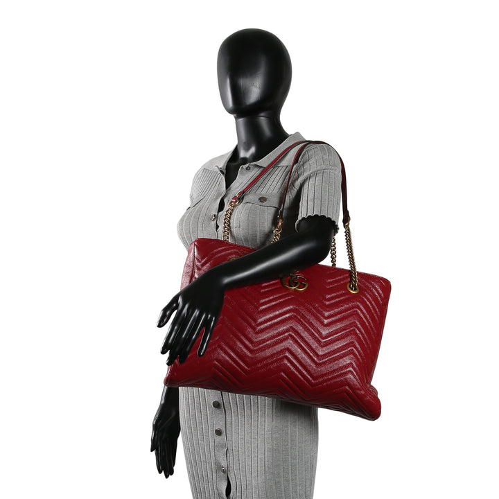 GUCCI GG Marmont Tote - Red