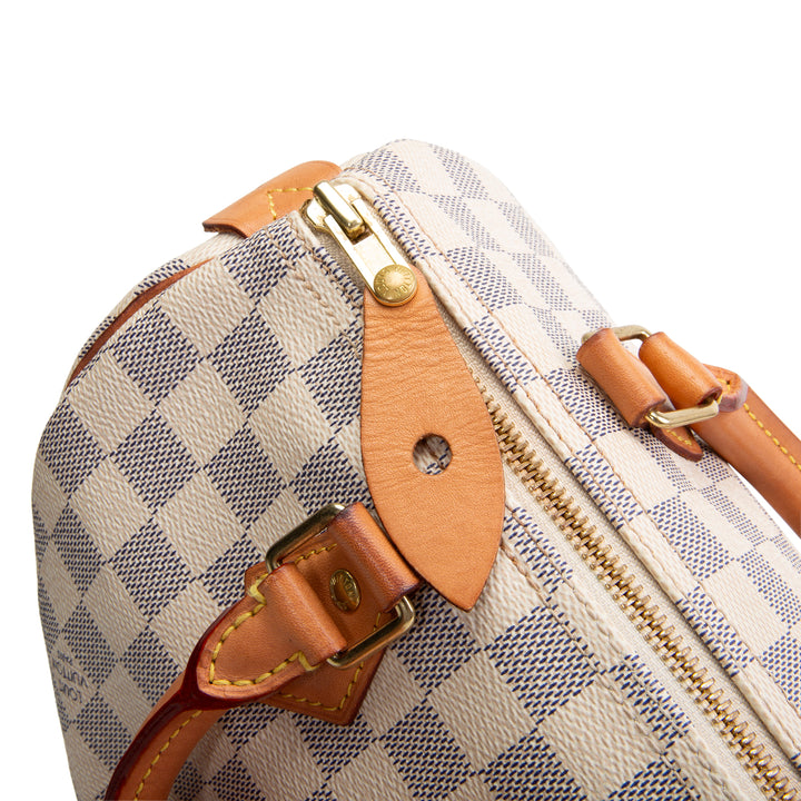 LOUIS VUITTON Damier Azur Speedy 25