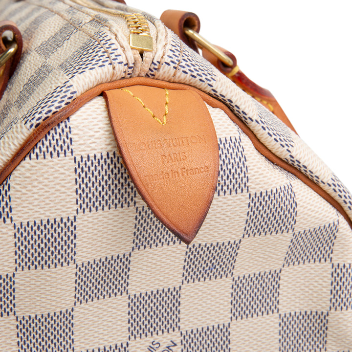 LOUIS VUITTON Damier Azur Speedy 25