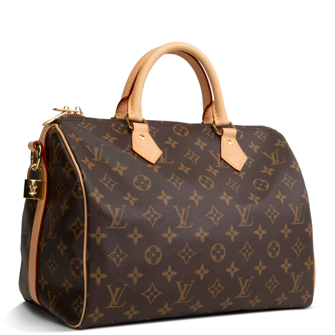 LOUIS VUITTON Monogram Speedy Bandouliere 30