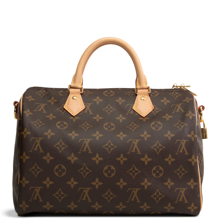 LOUIS VUITTON Monogram Speedy Bandouliere 30