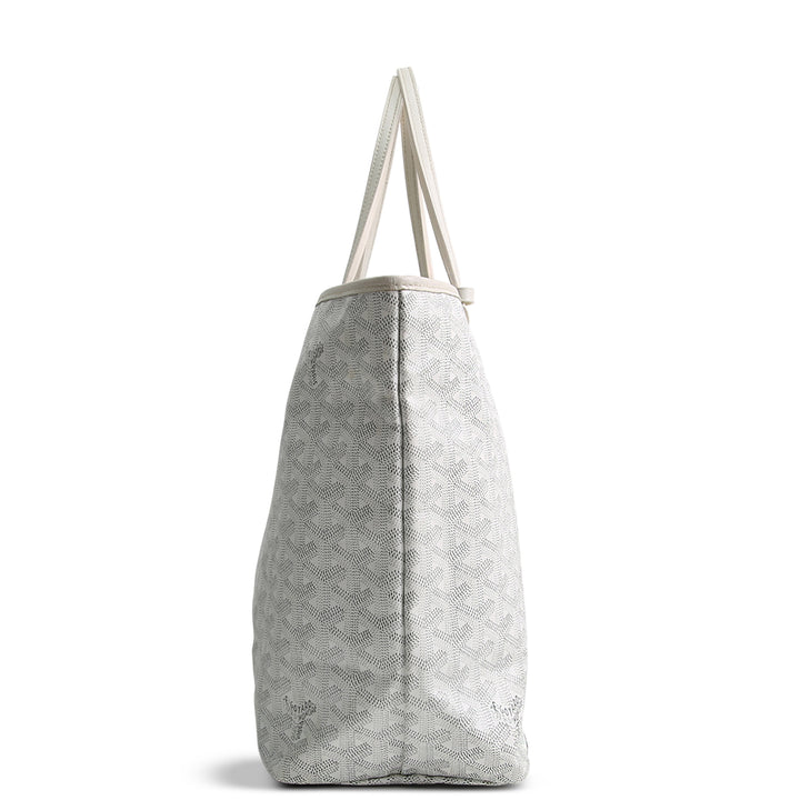 GOYARD Goyardine St. Louis Tote PM w/ Pouch - White