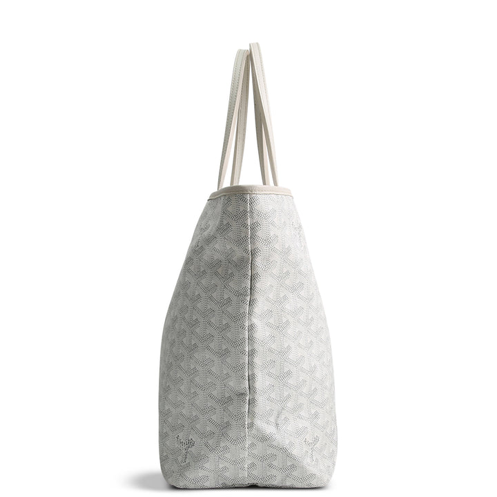 GOYARD Goyardine St. Louis Tote PM w/ Pouch - White