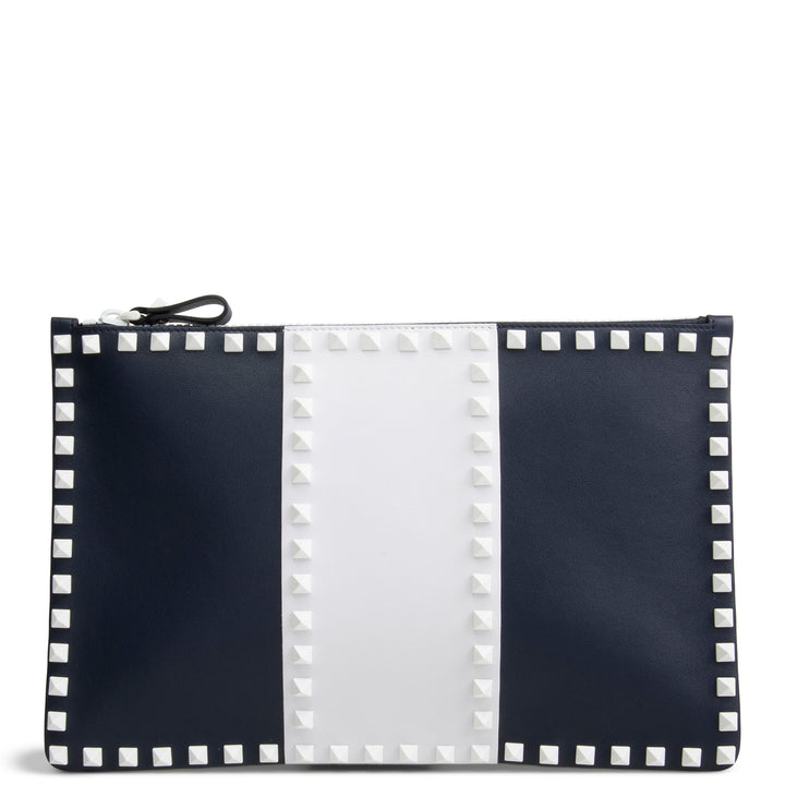 VALENTINO Free Rockstud Leather Zip Pouch