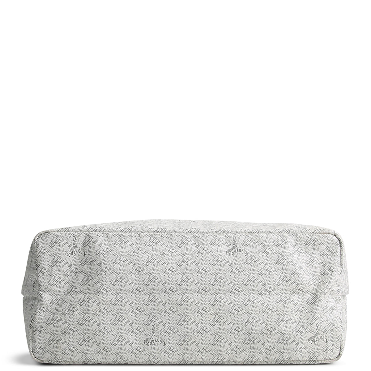 GOYARD Goyardine St. Louis Tote PM w/ Pouch - White
