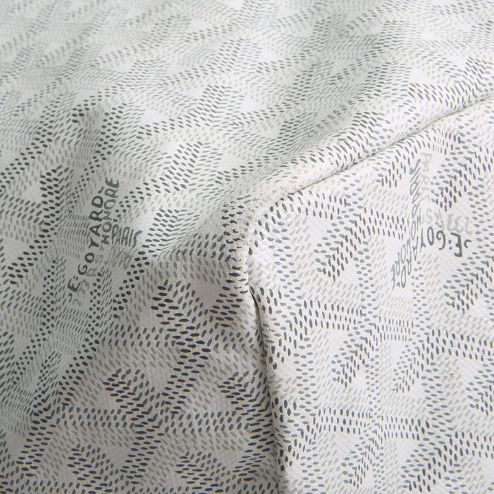 GOYARD Goyardine St. Louis Tote PM w/ Pouch - White