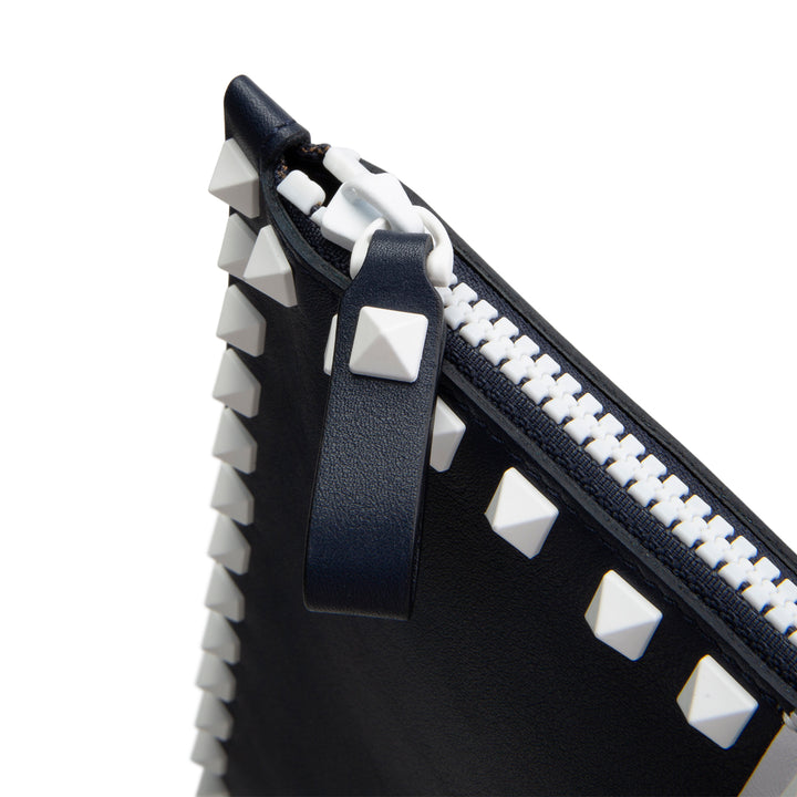 VALENTINO Free Rockstud Leather Zip Pouch