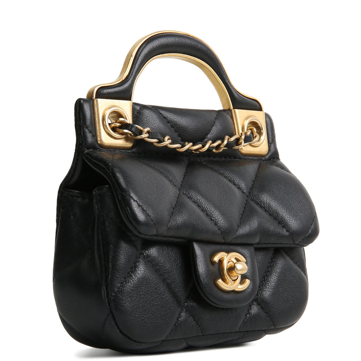 CHANEL Lady Handle Card Holder on Chain