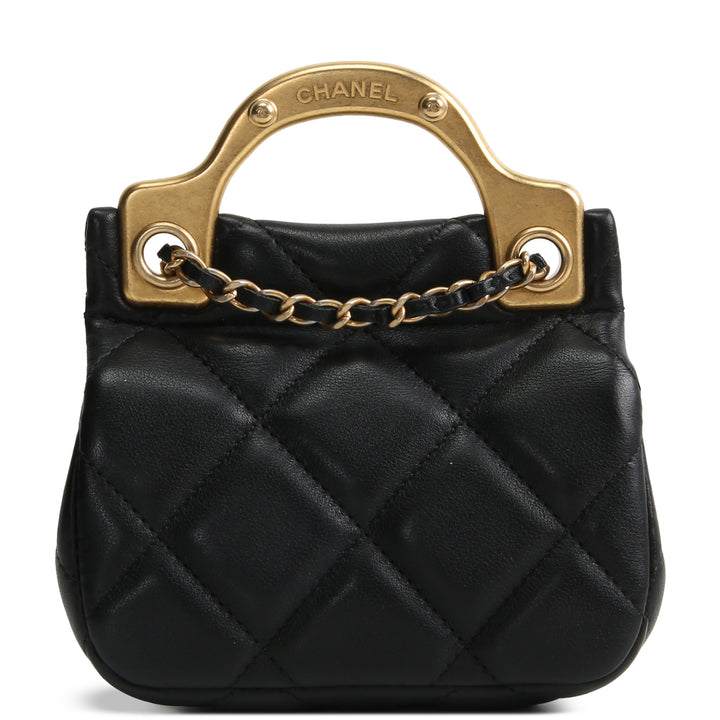 CHANEL Lady Handle Card Holder on Chain