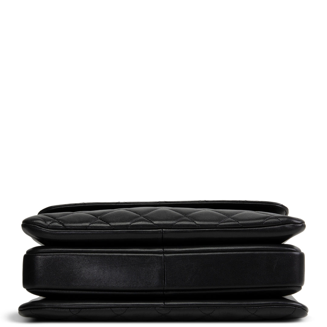CHANEL Lambskin Top Handle Trendy Bag