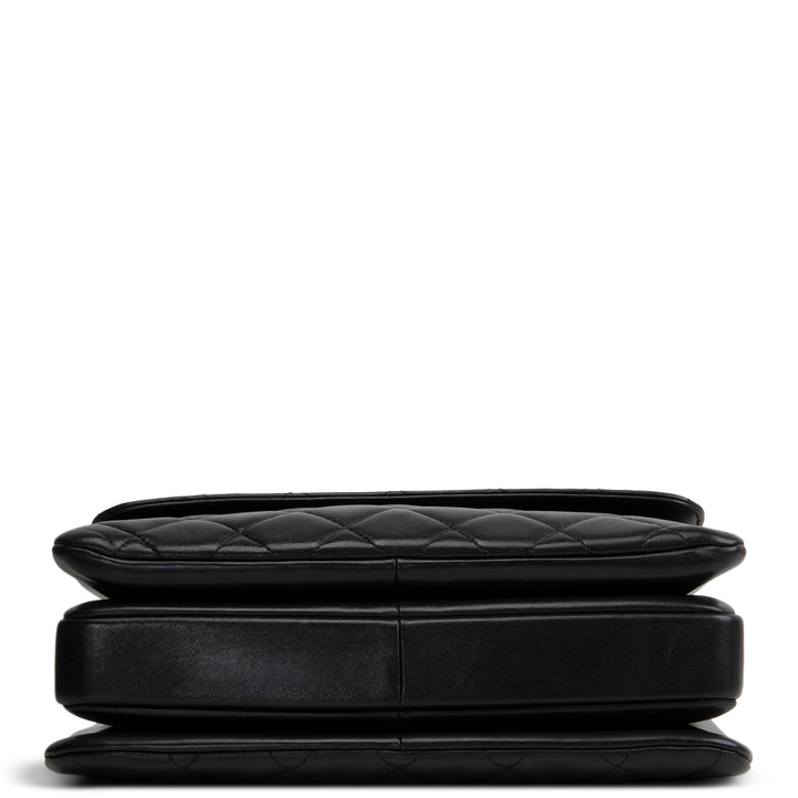 CHANEL Lambskin Top Handle Trendy Bag