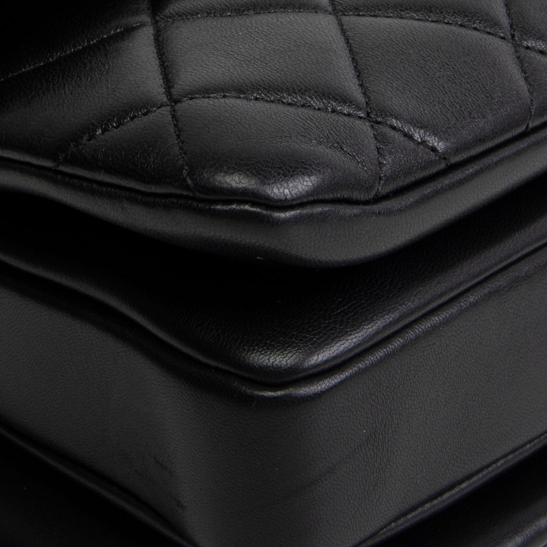 CHANEL Lambskin Top Handle Trendy Bag