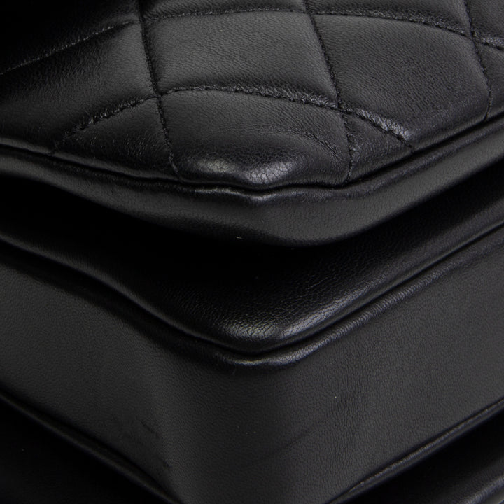 CHANEL Lambskin Top Handle Trendy Bag