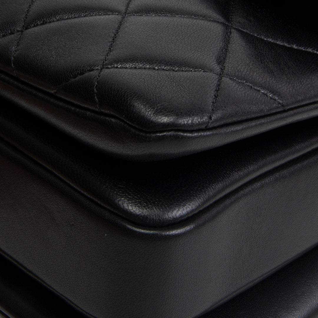 CHANEL Lambskin Top Handle Trendy Bag