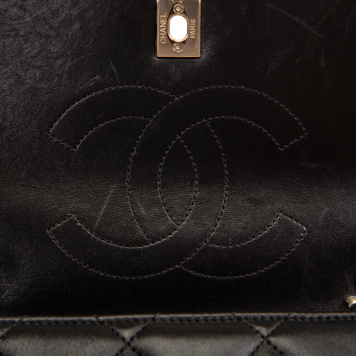 CHANEL Lambskin Top Handle Trendy Bag