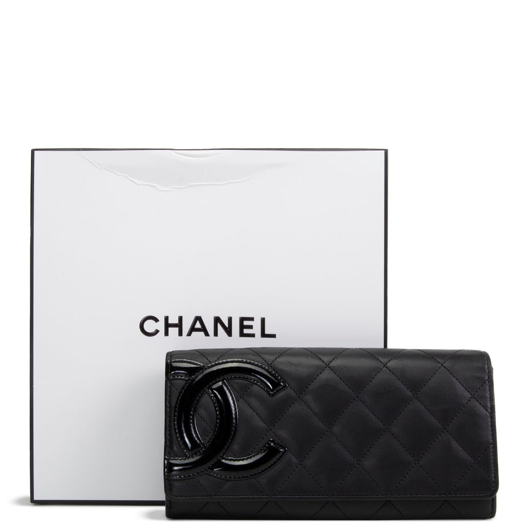 CHANEL Cambon Ligne Continental Wallet - Black