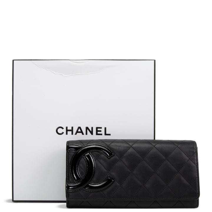 CHANEL Cambon Ligne Continental Wallet - Black
