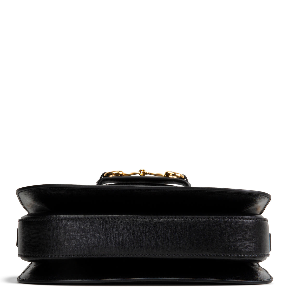 GUCCI Calfskin Horsebit 1955 Shoulder Bag - Black