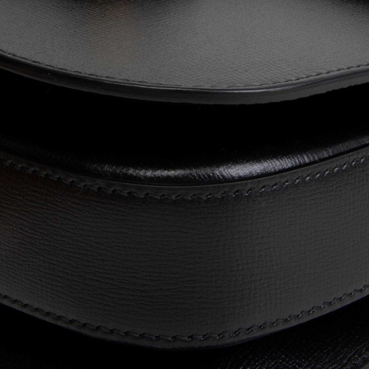 GUCCI Calfskin Horsebit 1955 Shoulder Bag - Black
