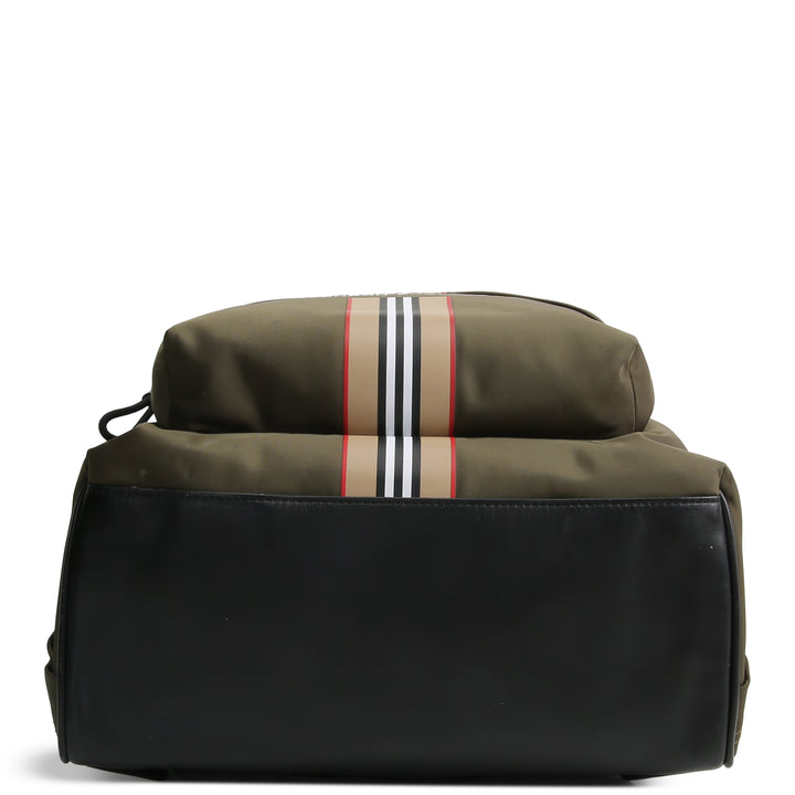 BURBERRY Nylon Icon Stripe Backpack - Green