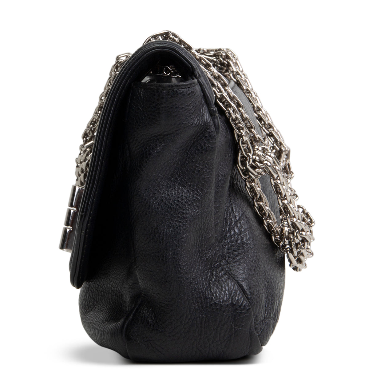 CHANEL Mademoiselle Lock Bijoux Chain Flap Bag - Black
