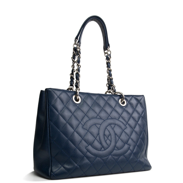 CHANEL Grand Shopping Tote - Blue OUTLET FINAL SALE