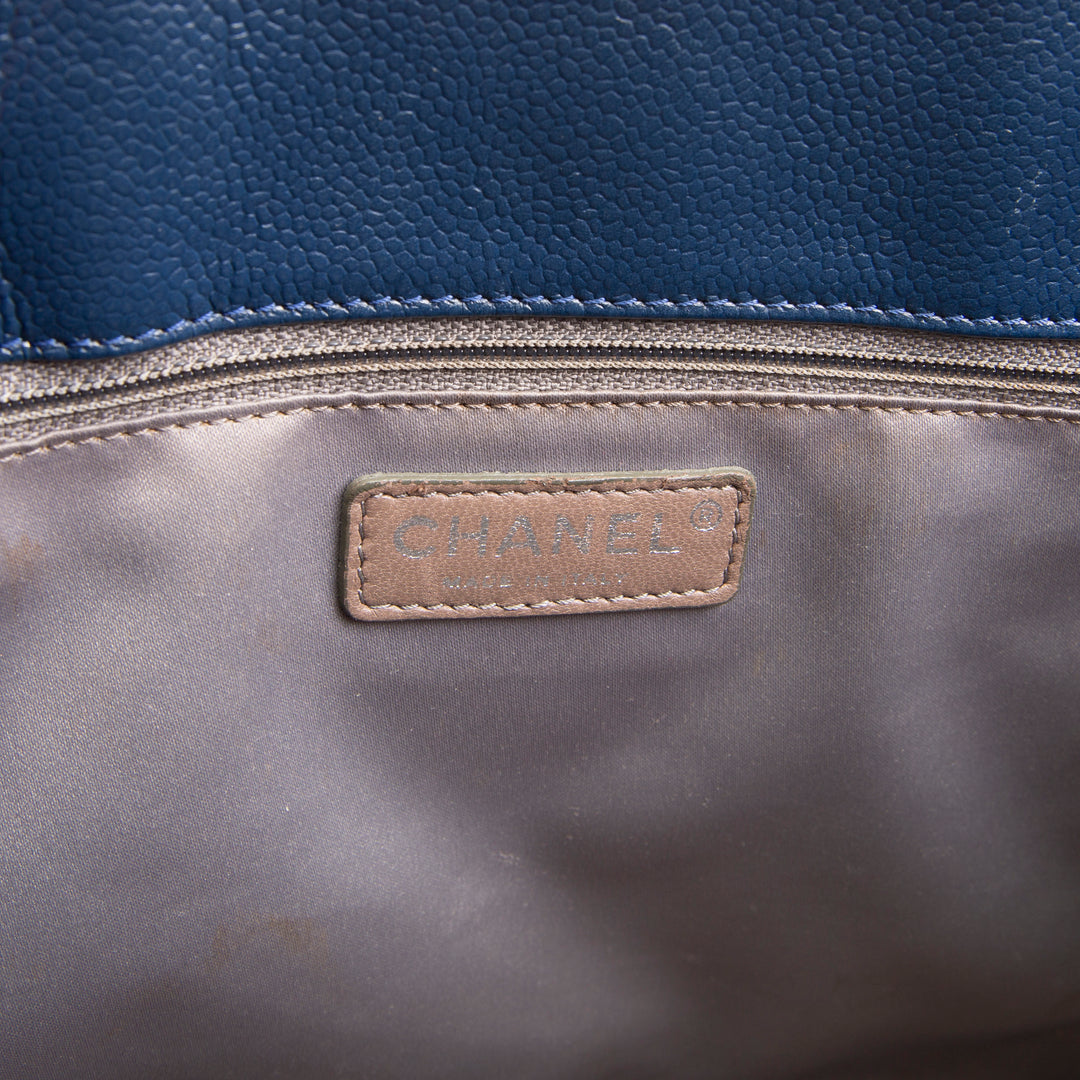 CHANEL Grand Shopping Tote - Blue OUTLET FINAL SALE