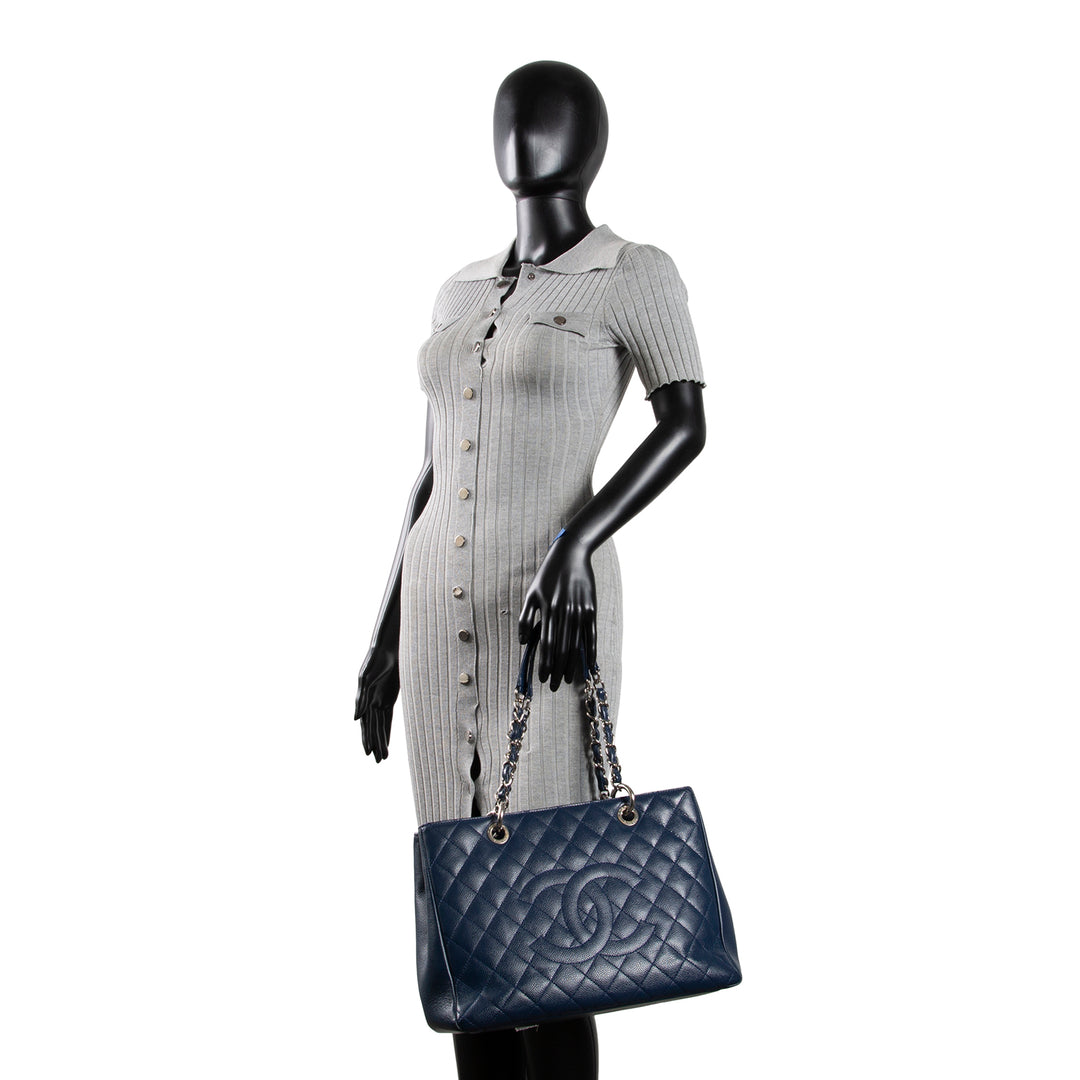 CHANEL Grand Shopping Tote - Blue OUTLET FINAL SALE