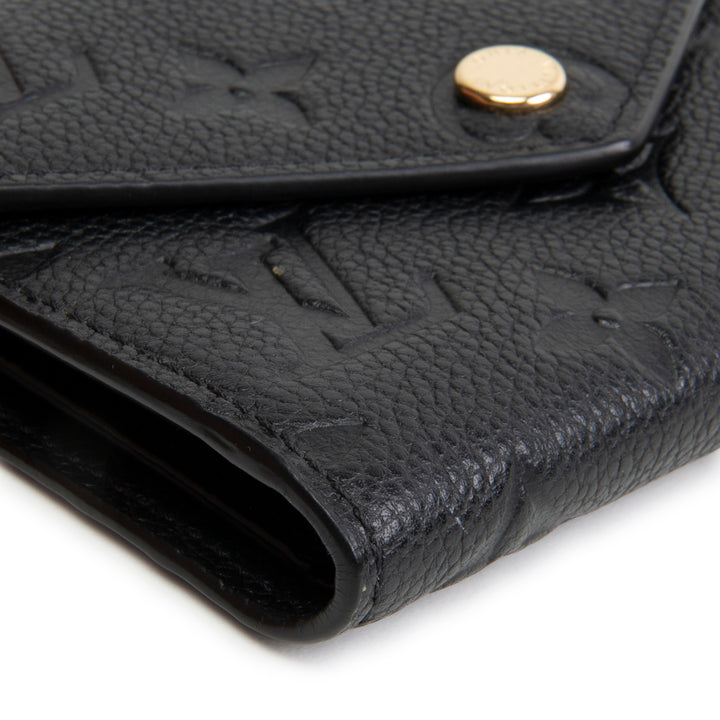 LOUIS VUITTON Empreinte Victorine Wallet - Black