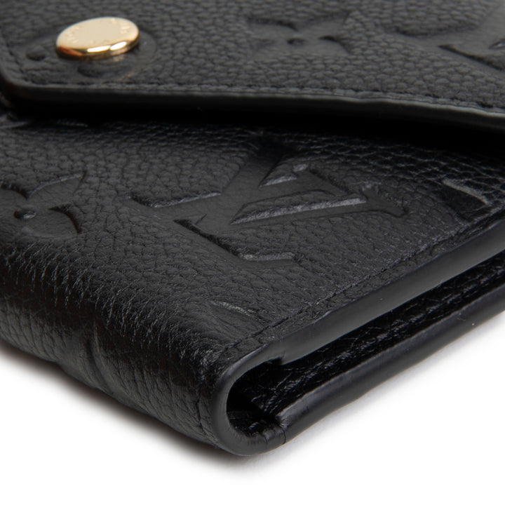 LOUIS VUITTON Empreinte Victorine Wallet - Black