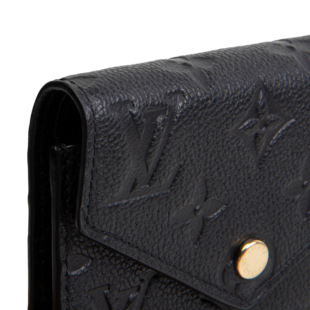 LOUIS VUITTON Empreinte Victorine Wallet - Black