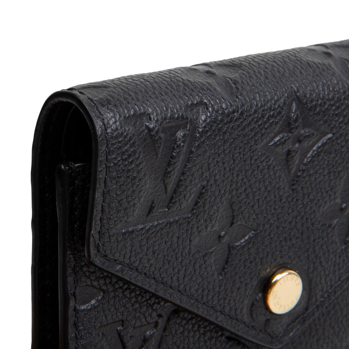 LOUIS VUITTON Empreinte Victorine Wallet - Black