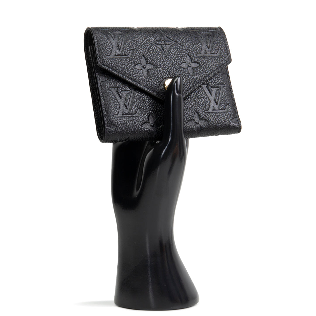 LOUIS VUITTON Empreinte Victorine Wallet - Black
