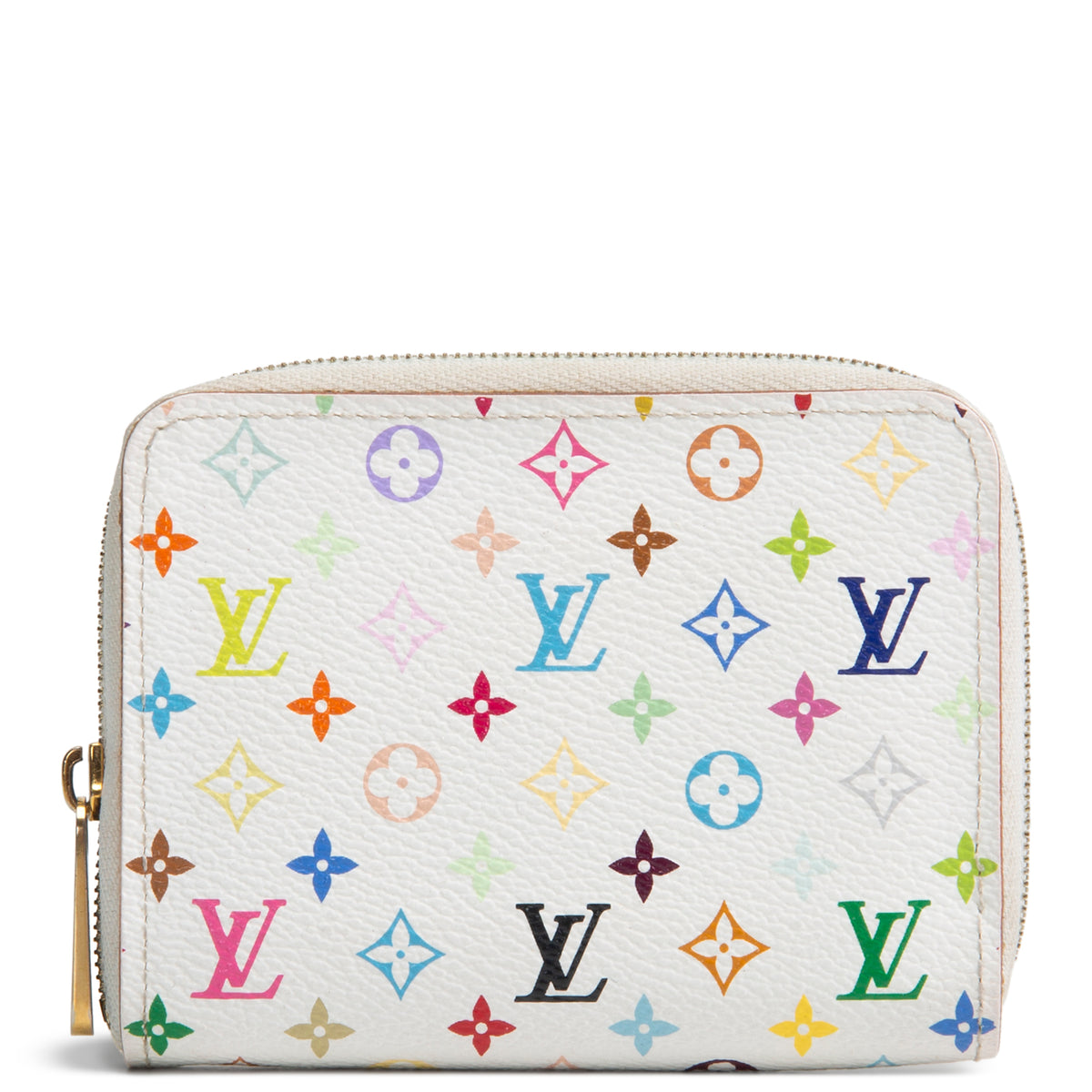 LOUIS VUITTON Zippy Coin Purse Multicolore - White