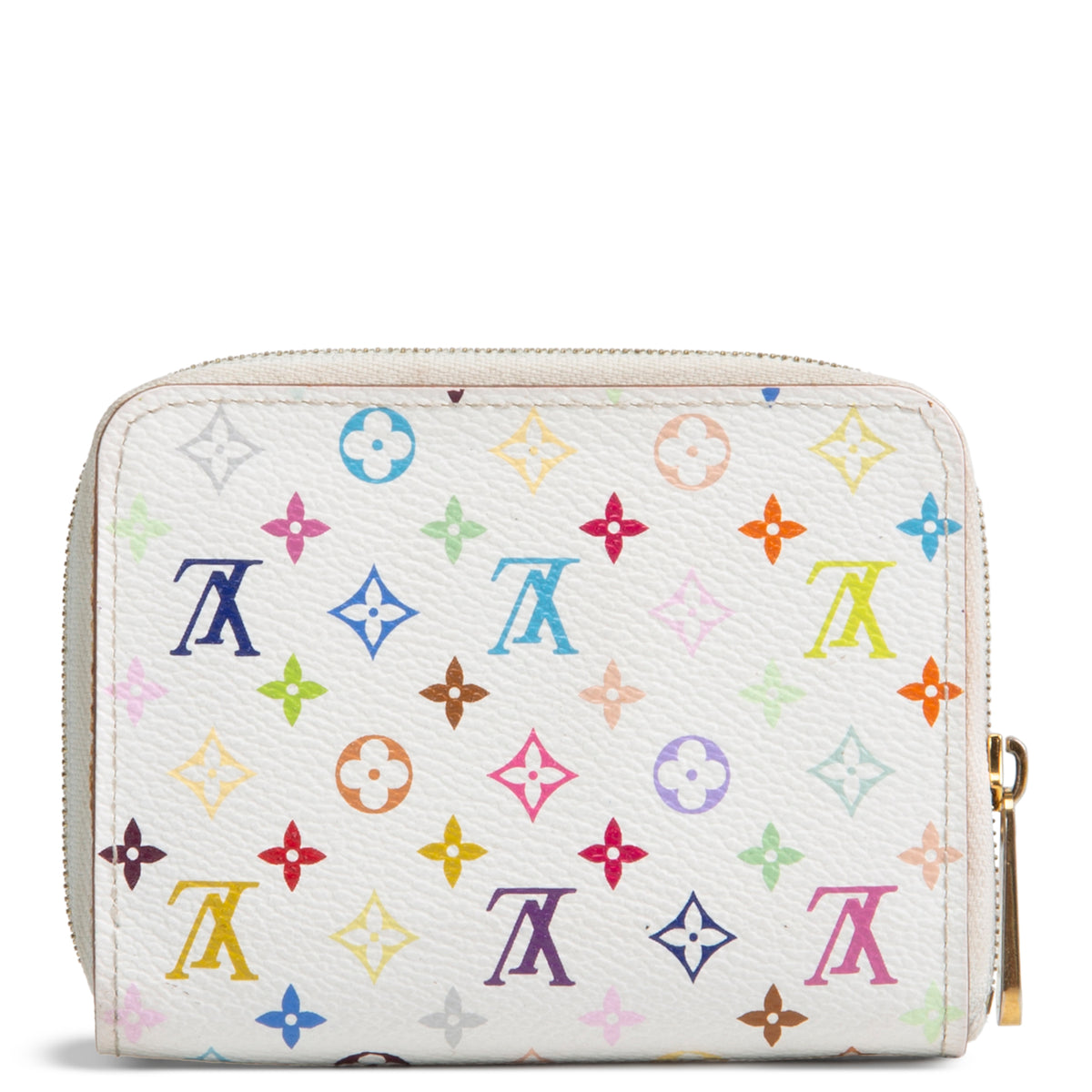 LOUIS VUITTON Zippy Coin Purse Multicolore - White
