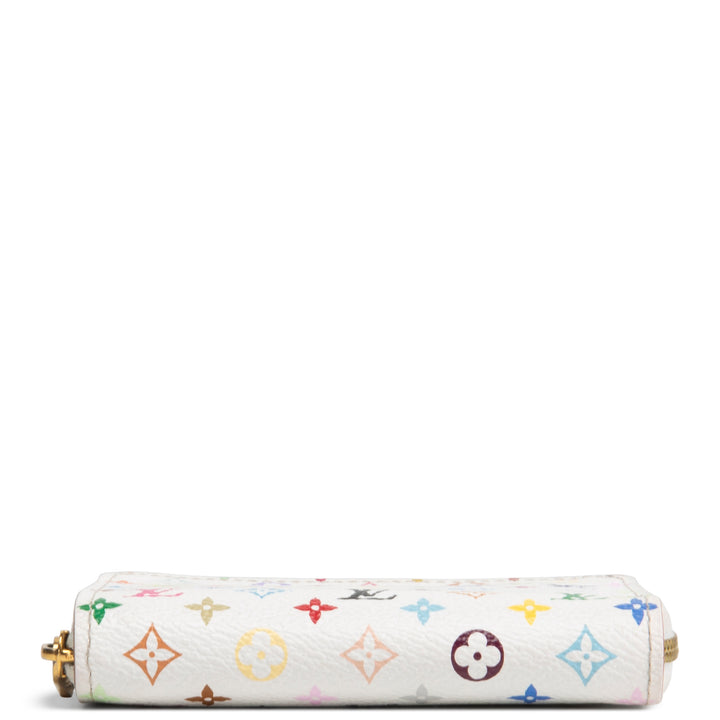 LOUIS VUITTON Zippy Coin Purse Multicolore - White